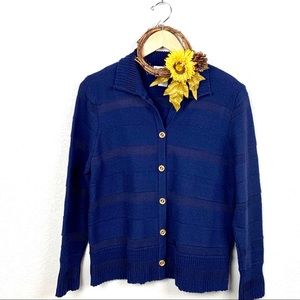 Draper’s & Damon’s Soft Wool Navy Cardigan